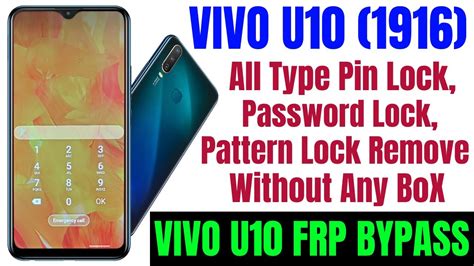 Vivo U All Type Pin Password Pattern Lock Remove Without Any