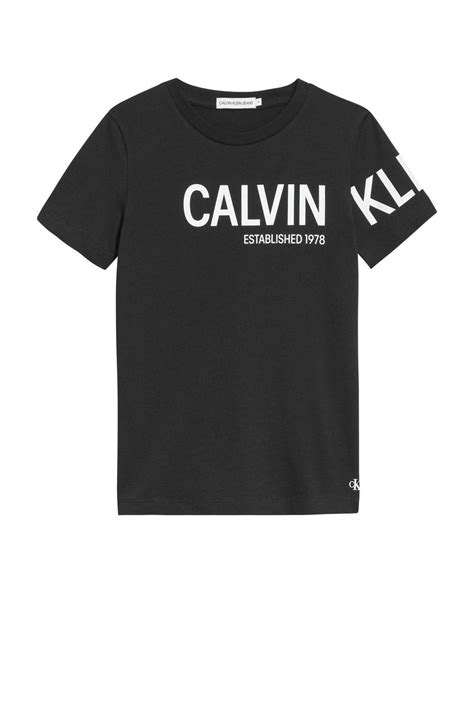 Calvin Klein Jeans T Shirt Van Biologisch Katoen Zwart Wehkamp