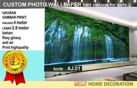 Jual BEST WALLPAPER Backdrop Wallpaper Air Terjun Didinding Ruangan Di