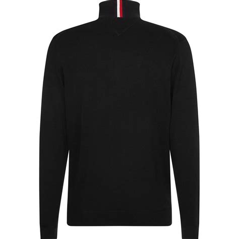 Tommy Hilfiger Pima Org Ctn Cashmere Zip Mock Jumpers Frasers