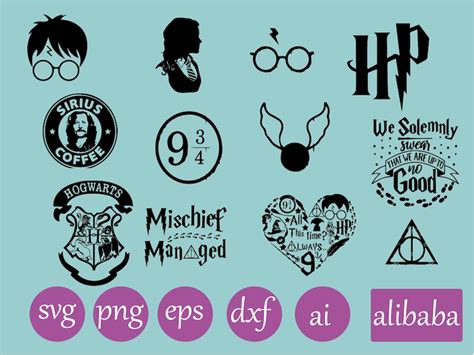 HP Svg Bundle Harry Always HP Svg Png Files Magic Wizard Svg School