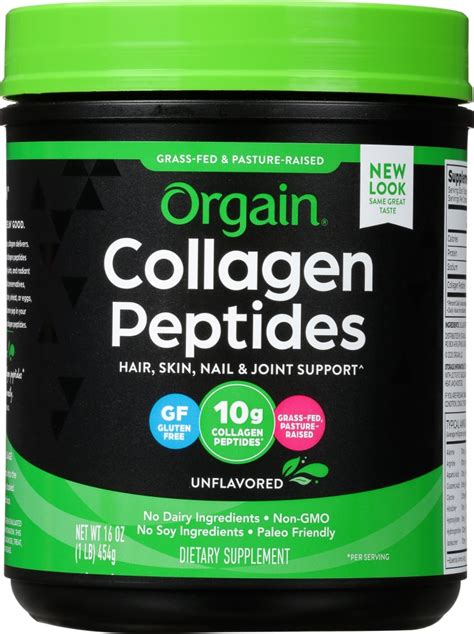 Orgain Collagen Peptides Unflavored -- 1 lb - Vitacost