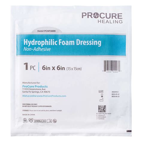 Hydrophilic Foam Dressing Non Adhesive Wynnmed Healthcare Products