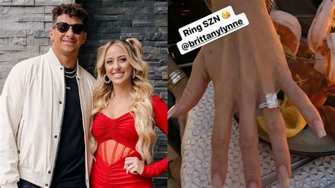 Fans Playfully Tease Brittany Mahomes for Displaying Her Engagement Ring