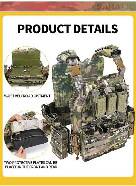 Sabado Quick Release Multicam Camouflage Chaleco Tactico D Outdoor