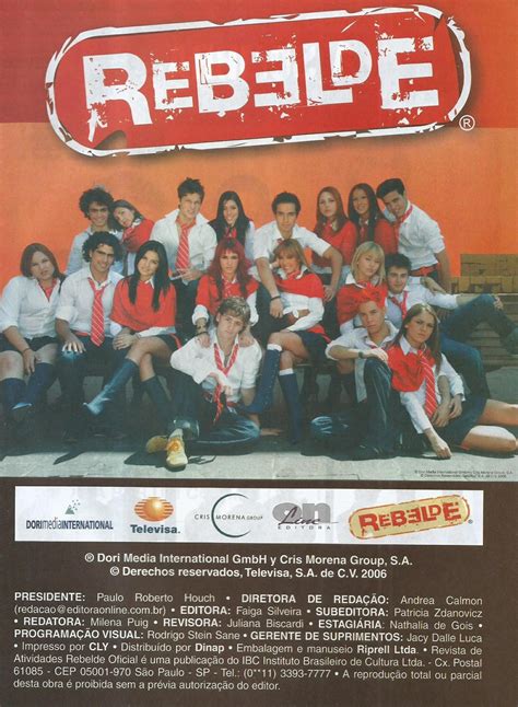 Revista de Atividades Rebelde Oficial Nº 2 003 RBD Fotos Rebelde