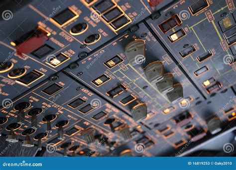 A320 Overhead Panel Stock Photos Image 16819253