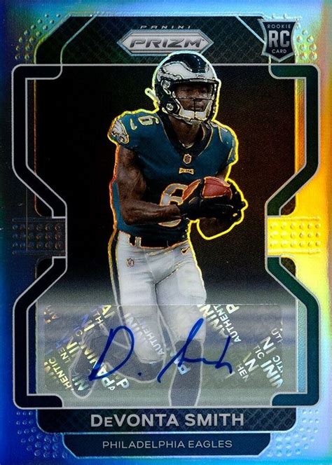 DeVonta Smith 2021 Prizm #335 Rookie Autographs - Silver Price Guide ...