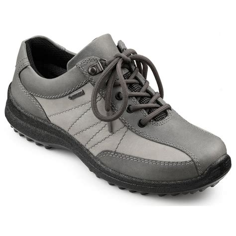 Hotter Womens Mist Extra Wide Gtx Smoke Limestone Nubuck Waterproof Lace Up Shoes