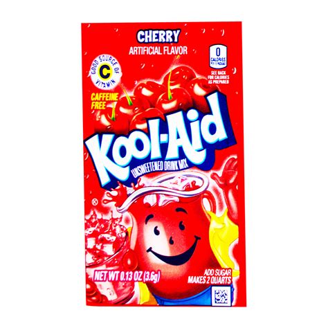 Kool Aid Drink Mix Packet Cherry Flavour Candy Funhouse Ca