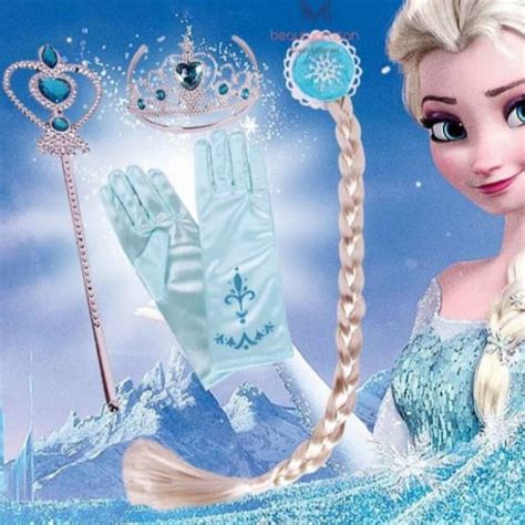 Jual Accesories Sarung Tangan Princess Frozen Elsa Glove Wig Tongkat