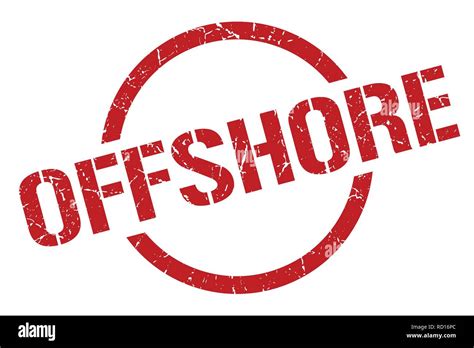 Offshore Red Round Stamp Stock Vector Image And Art Alamy