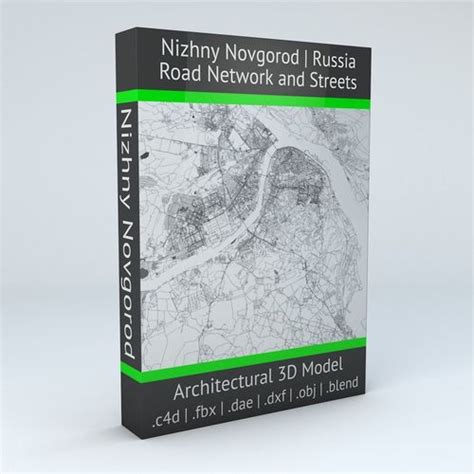 Nizhny Novgorod Road Network And Streets 3d Model Cgtrader