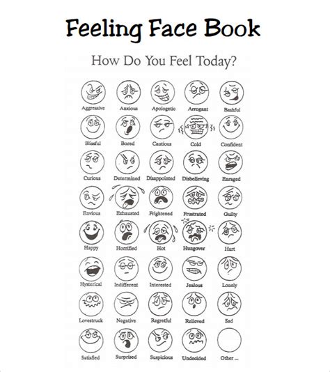 10 Sample Feelings Charts Pdf Sample Templates