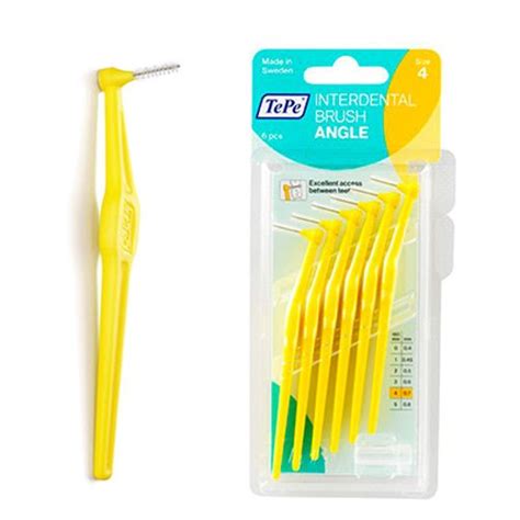 Tepe Interdental Brush Angle Size 4 07 Mm 6 Pcs Μεσοδόντια