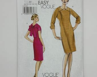 Vogue Basic Design Sewing Pattern V New Unused Etsy