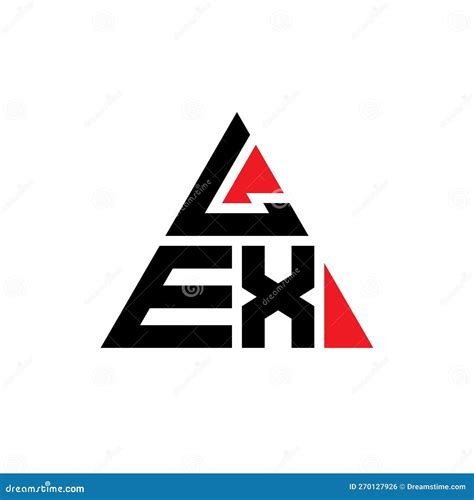 Lex Triangle Letter Logo Design With Triangle Shape Lex Triangle Logo