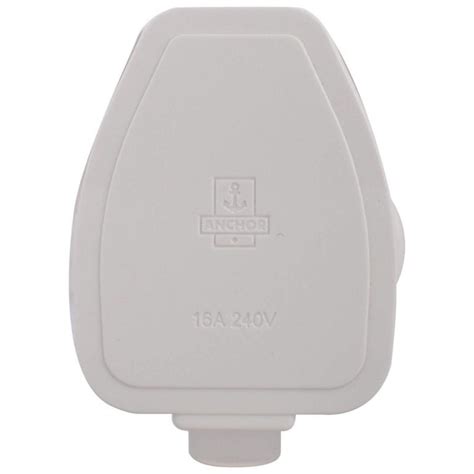 Anchor By Panasonic Polycarbonate 3 Pin Plug Top 16A White HSN 8536