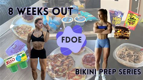 FULL DAY OF EATING 8 WEEKS OUT BIKINI PREP SERIES WNBF YouTube