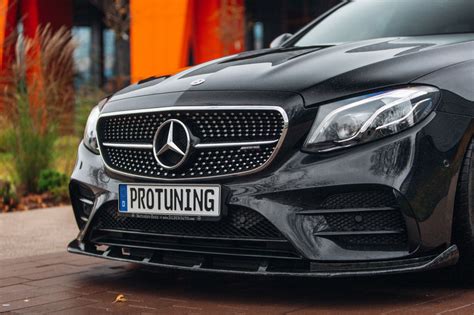 Forged Carbon Front Bumper Splitter For Mercedes W213 S213 Amg In Lips Splitters Skirts