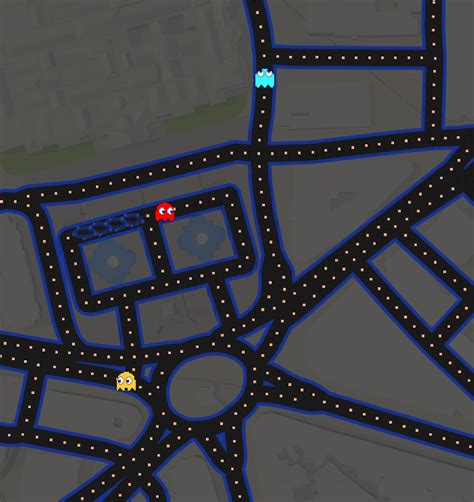 Pac-Man on Google Maps! – Mapping London