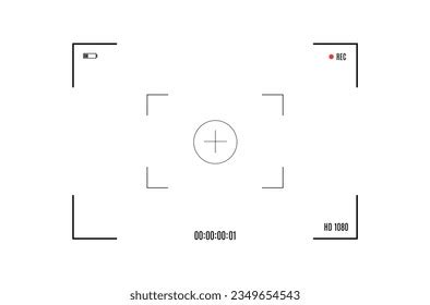 vector display frame focus grid zoom stock vector royalty