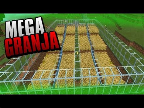 GRANJA AUTOMÁTICA DE TRIGO PAPA ZANAHORIA MINECRAFT PE Y MINECRAFT 1