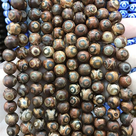 Black Dzi Agate Beads With Eye For Jewelry Making Beads Online Dearbeads