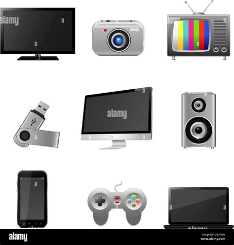 Technology Gadget And Devices Icons Set Stock Vector Image Art Alamy