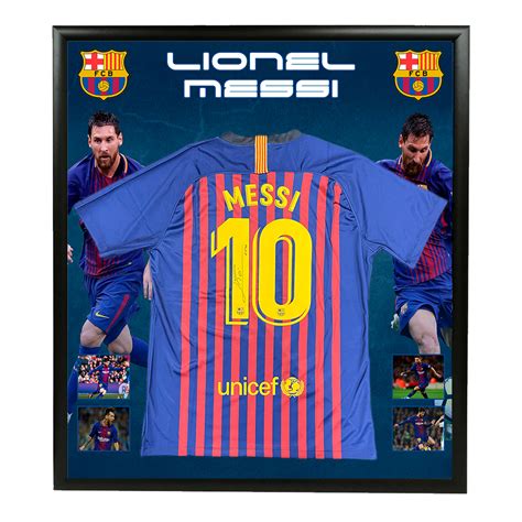 Soccer – Lionel Messi Signed & Framed FC Barcelona Jersey | Taylormade Memorabilia | Sports ...