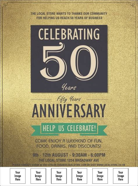 50th Anniversary Logo Flyer