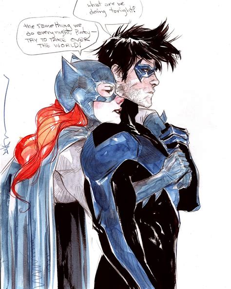 Batgirl And Nightwing Fan Art