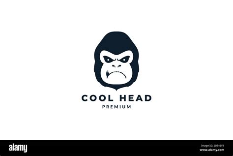 gorilla or monkey head angry logo vector illustration design Stock Vector Image & Art - Alamy