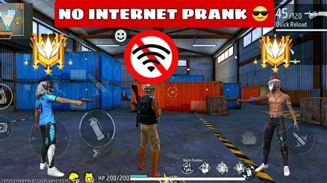 No Internet Prank 😎 Lone Wolf 🐺 Match Roshangamer299 Freefiremax