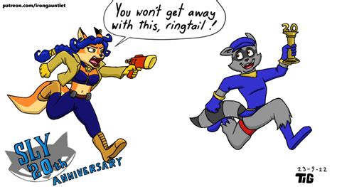 Sly Cooper 20 Years By Theirongauntlet On Deviantart