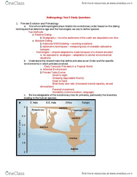 Anth Midterm Anthropology Test Complete Study Guide Test