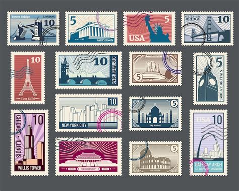 Historic Stamps Vectors & Illustrations for Free Download