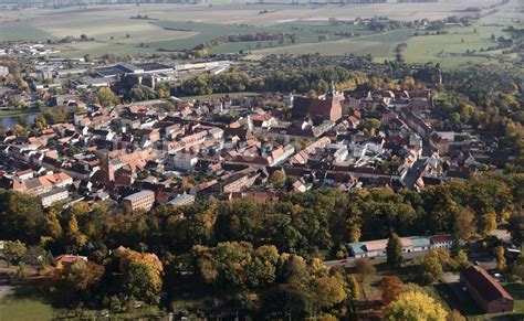 Luftbild Wittstock Dosse Altstadtbereich Und Innenstadtzentrum In