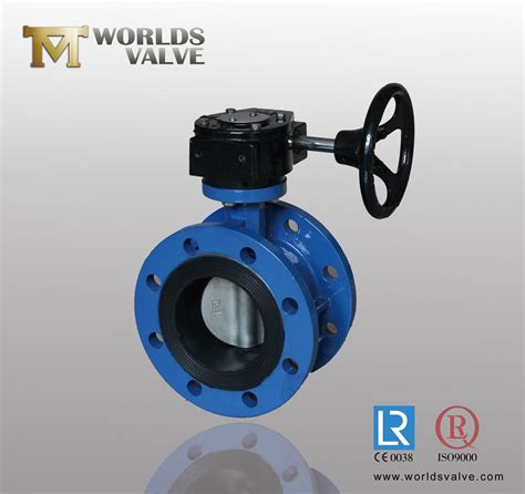 Double Flanged Connection Concentric Rf Ff Butterfly Valve With Ce Iso