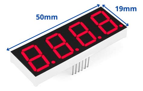 Display Segmentos Digitos Rojo Arduino Catodo Comun Web Electro