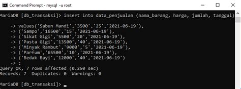 Cara Membuat Mysql Di Cmd