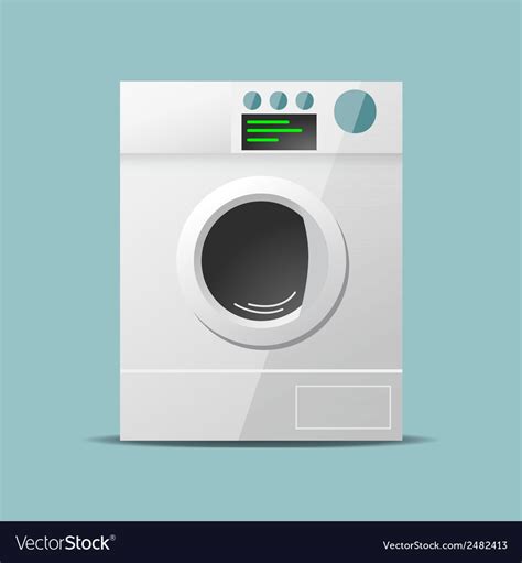 Washing Machine Flat Design Royalty Free Vector Image