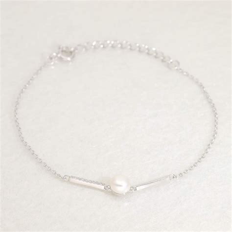 Bracelet LA PETITE PERLE En Argent 925 1000 Et Perle D Eau Douce AE