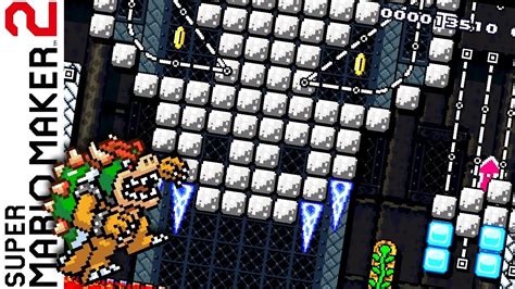 Super Mario Maker 2 Use Dragons To Defeat Bowser Youtube