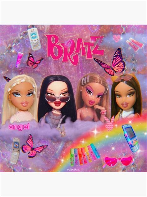 Póster Y2k Bratz Collage De Danibr0wn Redbubble