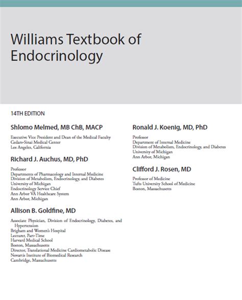 Williams Textbook Of Endocrinology 14th Edition Library Lyceum