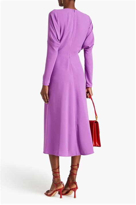 Victoria Beckham Crepe Midi Dress The Outnet