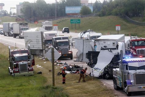 Driver In Semi Truck Crash On I 80 Cited For Improper Lane Use Local