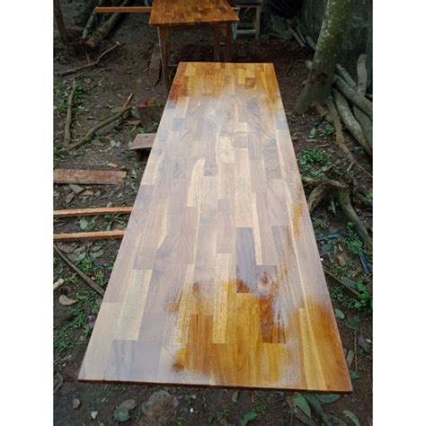 Jual A Top Table Papan Laminasi Jati X Tebal Cm Meja Murah Top