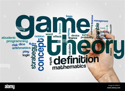 Game Theory Word Cloud Concept Stock Photo Alamy